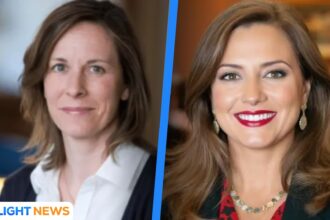 Two women with similar hairstyles.