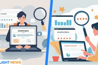 People analyzing data on screens.