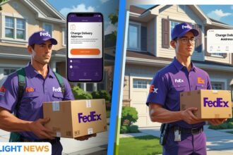 fedex change delivery address