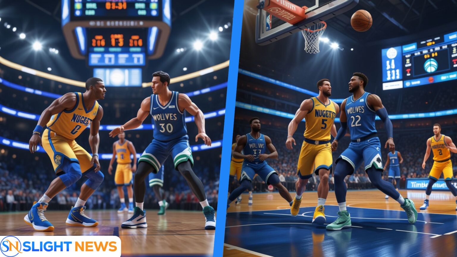 denver nuggets vs timberwolves match player stats