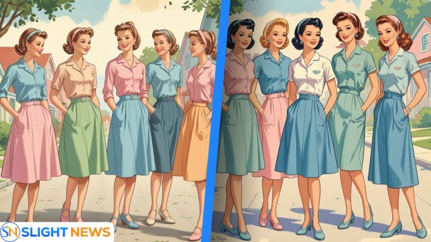 casual 1950s women's fashion
