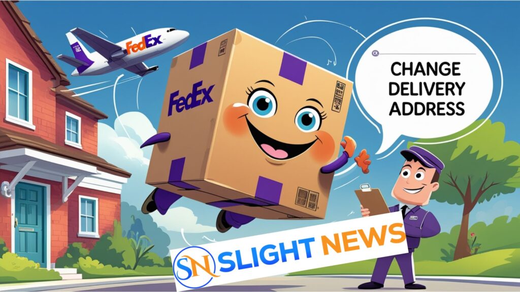 fedex change delivery address