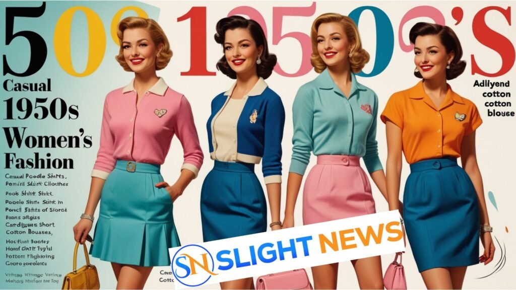 casual 1950s women's fashion