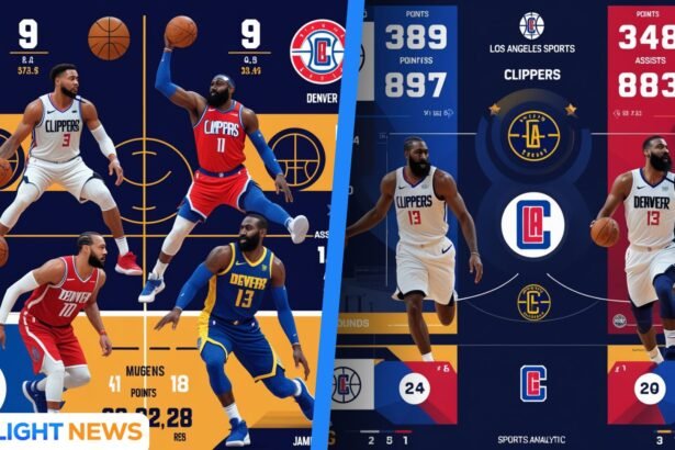 clippers vs denver nuggets match player stats