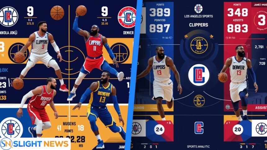 clippers vs denver nuggets match player stats