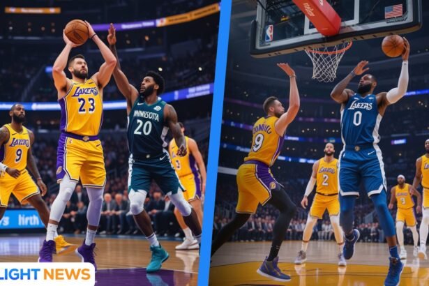 lakers vs timberwolves match player stats