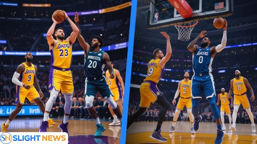 lakers vs timberwolves match player stats