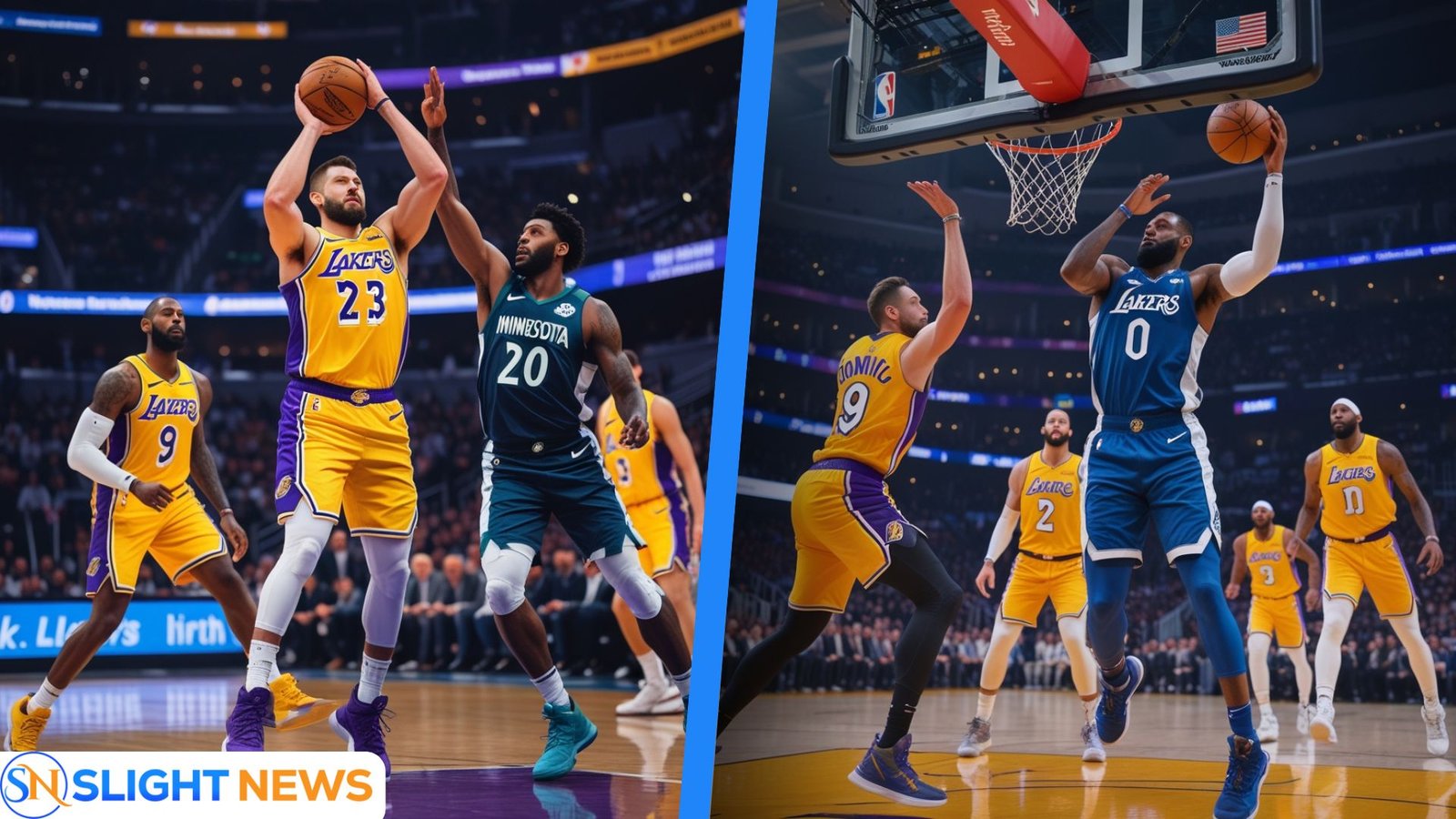 lakers vs timberwolves match player stats