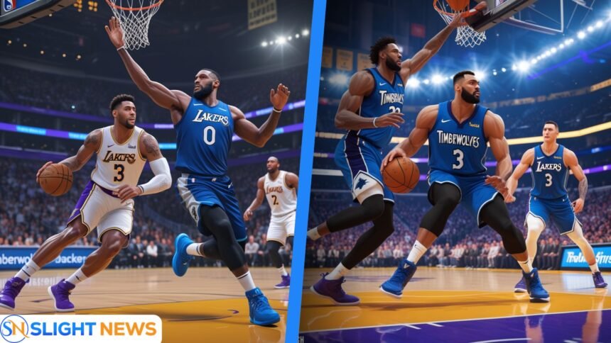 timberwolves vs lakers match player stats