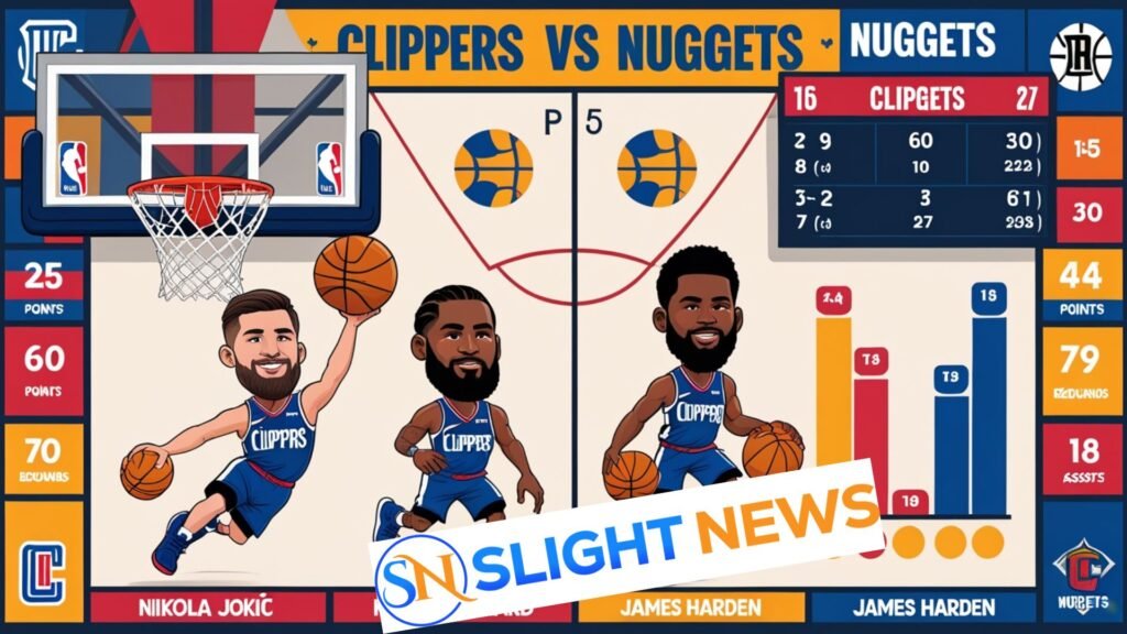 clippers vs denver nuggets match player stats