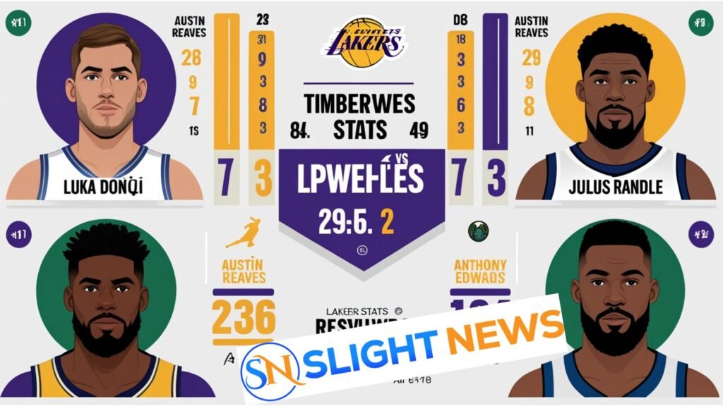 lakers vs timberwolves match player stats