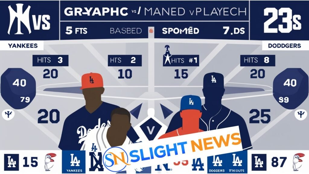 yankees vs dodgers match player stats