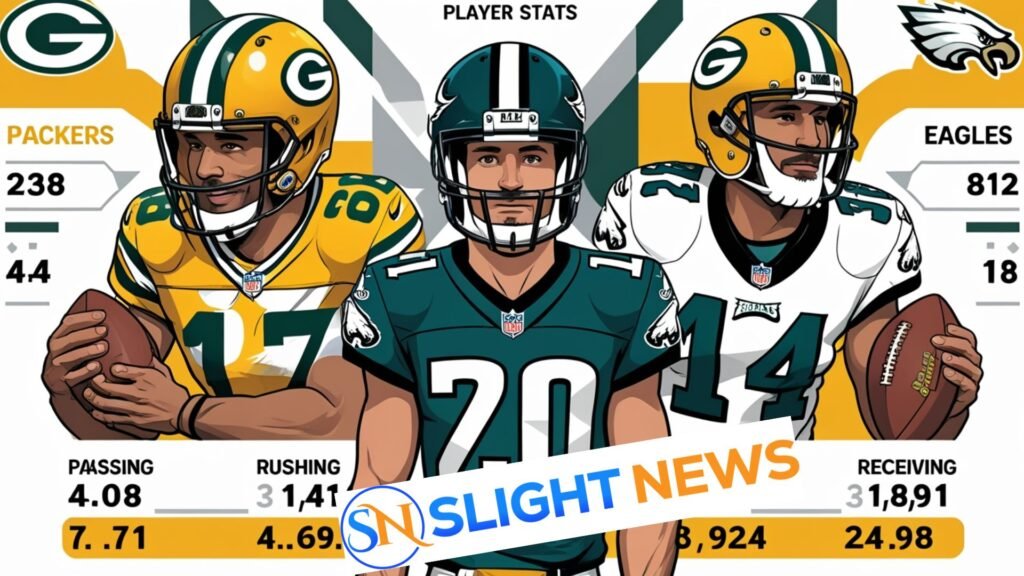 green bay packers vs philadelphia eagles match player stats