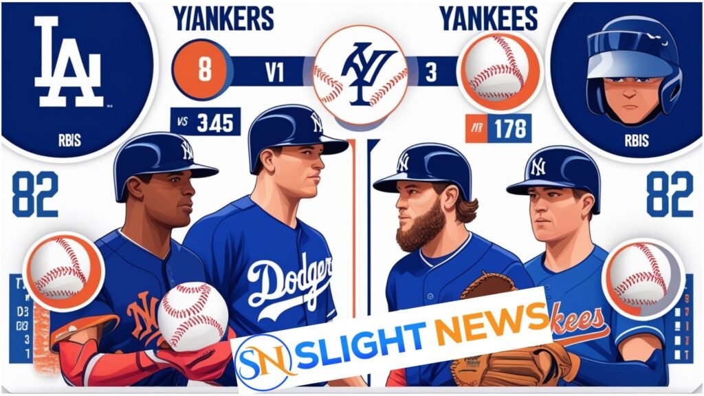 dodgers vs yankees match player stats